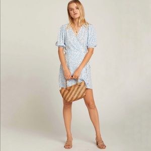 Faithfull the Brand Blanco Dress Bella Floral NWT